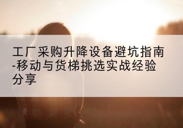 邯山移动式升降机怎么选-工厂采购升降设备避坑指南-移动与货梯挑选实战经验分享
